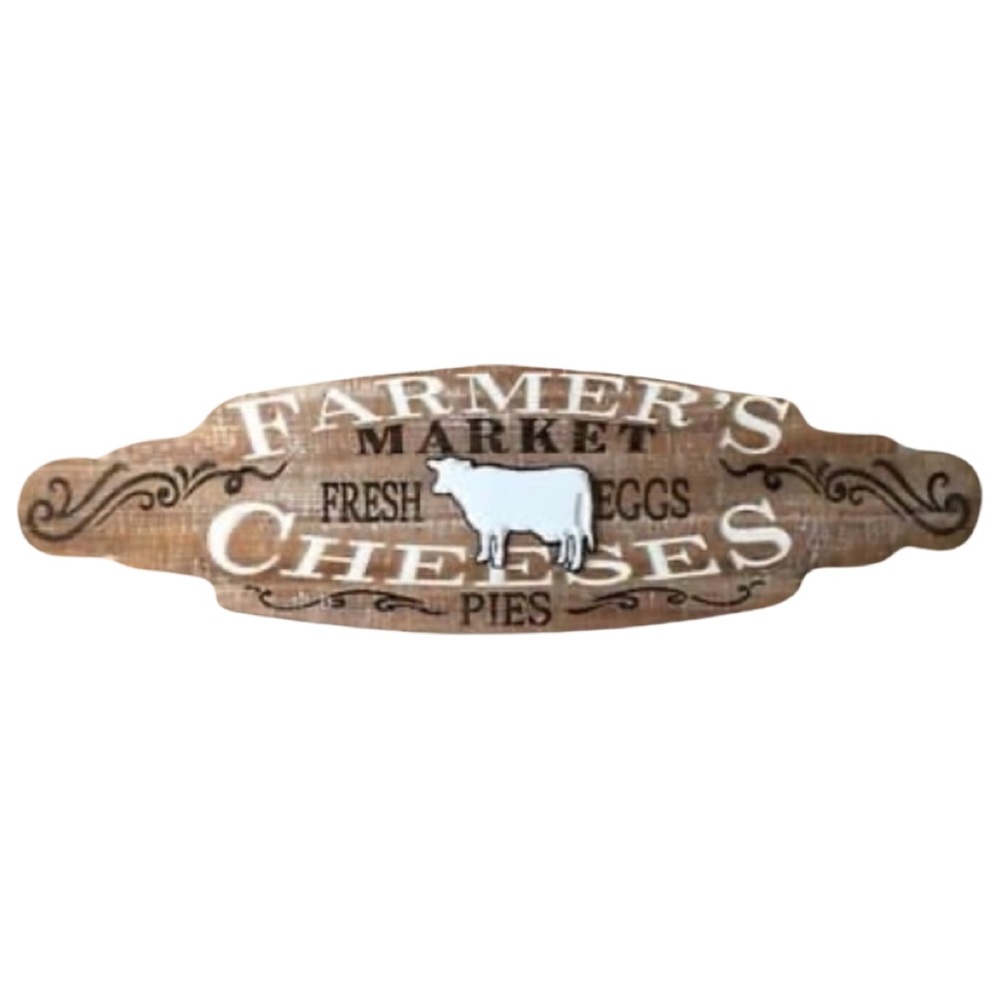 Farmer’s Market Wood And Metal Wall Decor
